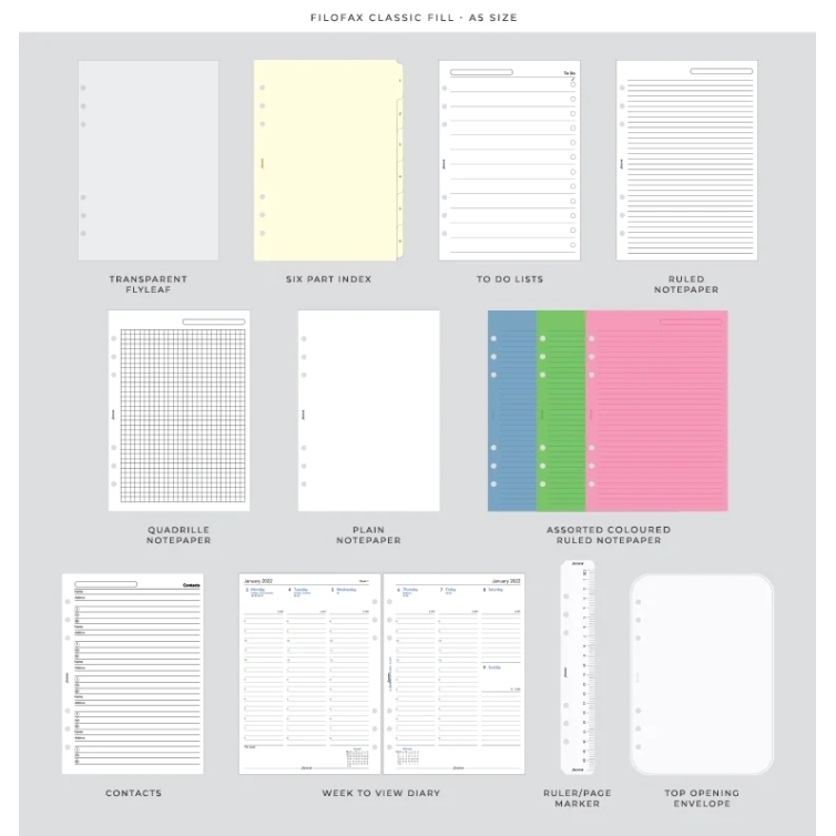 Saffiano Organiser A5 neo mint FILOFAX - 7