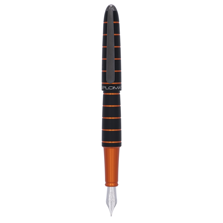 Aero Elox Plniace pero čierno-oranžové DIPLOMAT - 1