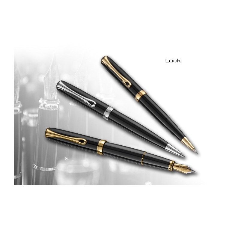 Excellence A2 Fountain Pen black lacquer gold DIPLOMAT - 2