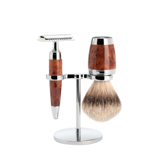 Stylo Set na holenie Thuja Wood Silvertip MÜHLE - 1