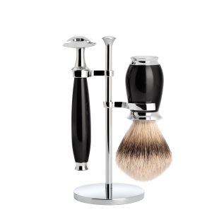 Purist Shaving Set Black Silvertip MÜHLE - 1