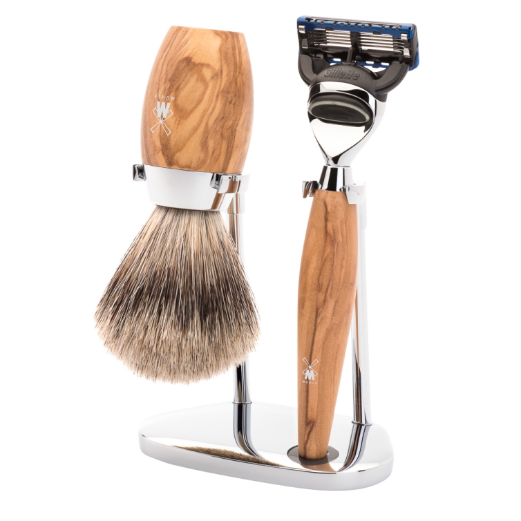 Kosmo Shaving Set Olive Fine Badger Fusion MÜHLE - 1