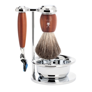 Vivo Set na holenie Plumwood Pure Badger Fusion MÜHLE - 1
