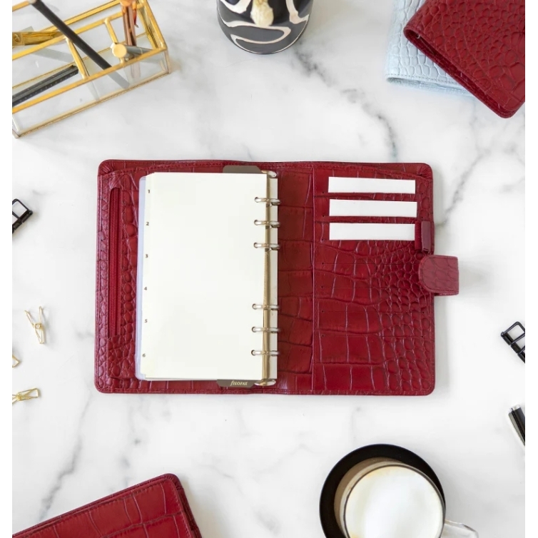 Classic Croc Personal Organiser cherry FILOFAX - 8