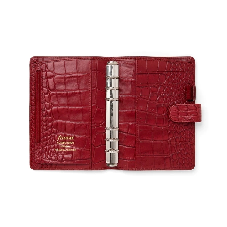 Classic Croc Personal Organiser cherry FILOFAX - 5