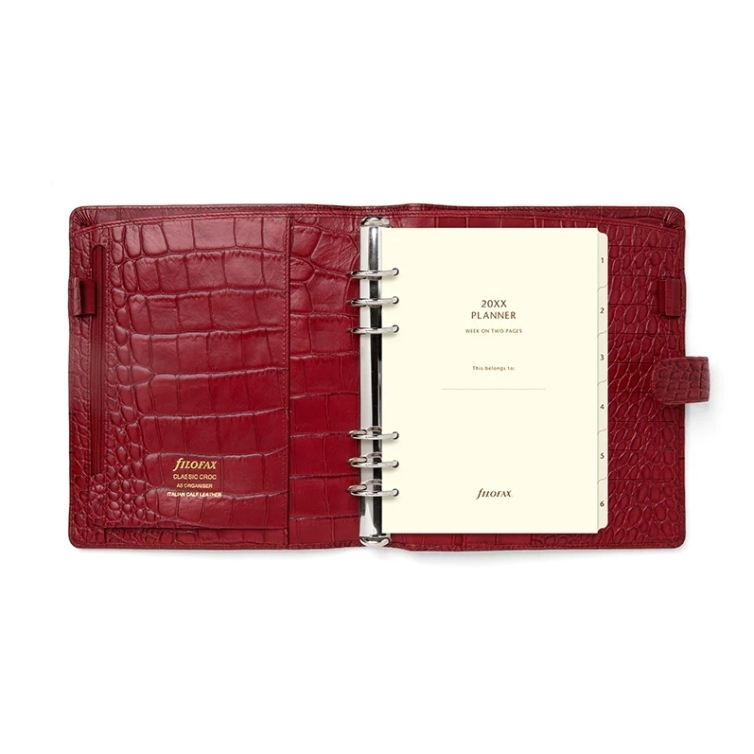 Classic Croc Organiser A5 cherry FILOFAX - 3