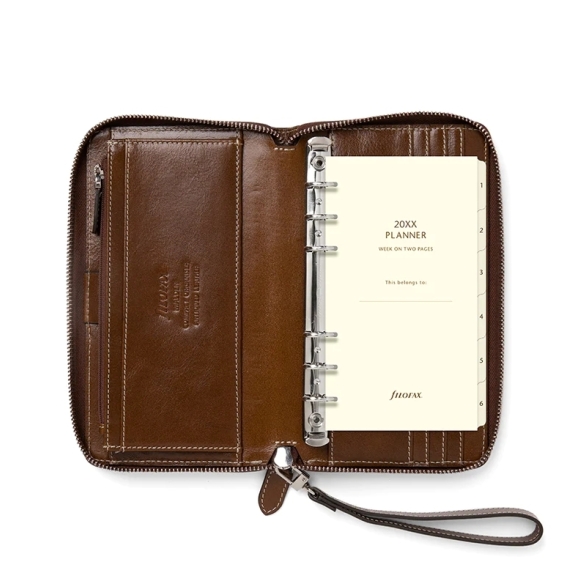 Malden Compact Zip Personal Organiser ochre FILOFAX - 5