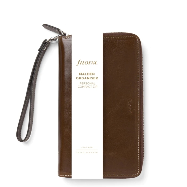 Malden Compact Zip Personal Organiser ochre FILOFAX - 7