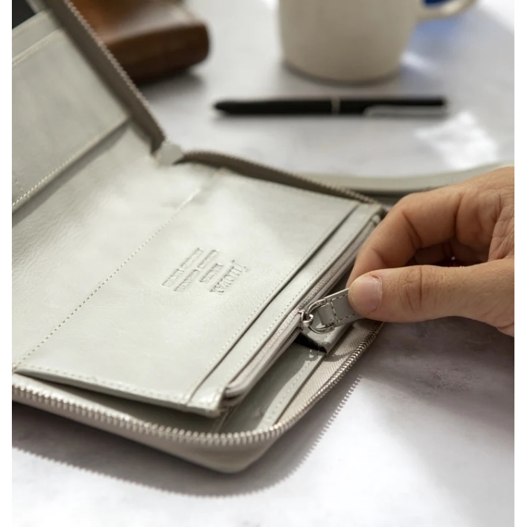 Malden Compact Zip Personal Organiser stone FILOFAX - 7