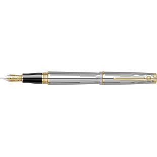 Heritage Chrome Gold Fountain Pen silver SCRIKSS - 1