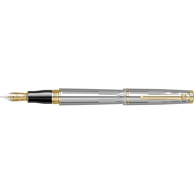Heritage Chrome Gold Plniace pero strieborné SCRIKSS - 1