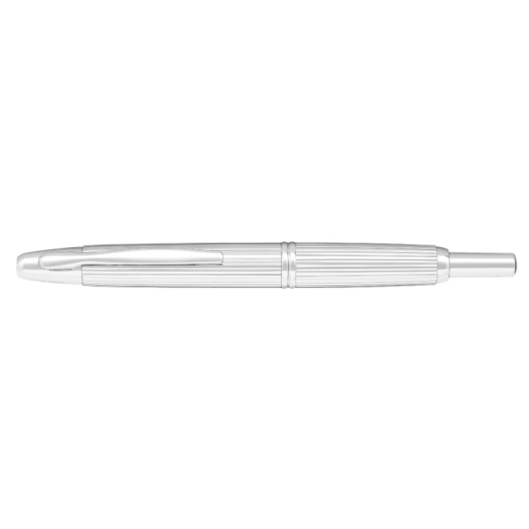 Capless Stripe Rhodium Fountain Pen silver PILOT - 1