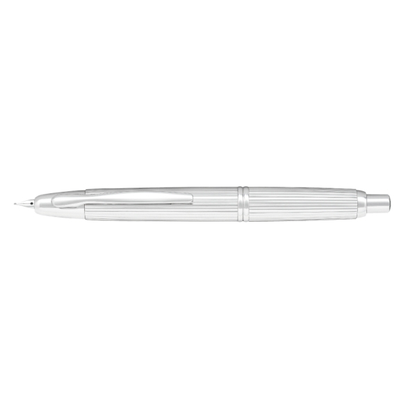Capless Stripe Rhodium Fountain Pen silver PILOT - 2
