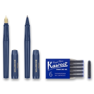 Moleskine x Kaweco Gift Set Fountain and Ballpoint Pen blue PARKER - 1