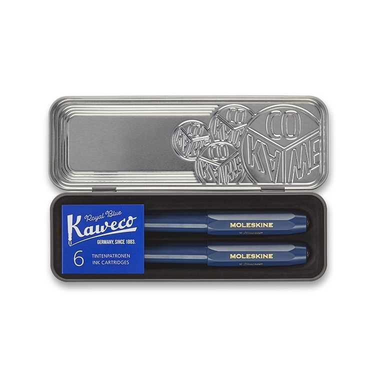 Moleskine x Kaweco Gift Set Fountain and Ballpoint Pen blue PARKER - 2