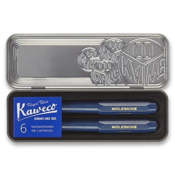 Moleskine x Kaweco Gift Set Fountain and Ballpoint Pen blue PARKER - 2