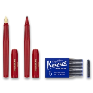 Moleskine x Kaweco Gift Set Fountain and Ballpoint Pen red PARKER - 1