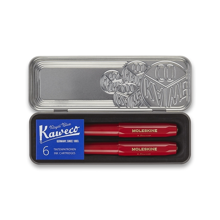 Moleskine x Kaweco Gift Set Fountain and Ballpoint Pen red PARKER - 2