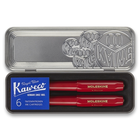 Moleskine x Kaweco Gift Set Fountain and Ballpoint Pen red PARKER - 2