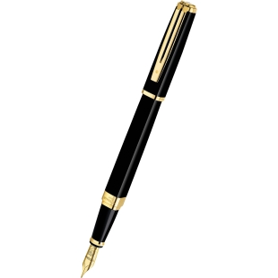 Slim Black Lacquer - Gold Trims fountain pen WATERMAN - 1