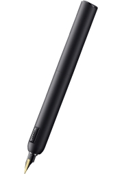 Experience the epitome of avant-garde design and technical innovation with the Lamy Dialog CC All Black Fountain Pen. With its matte black lacquer finish, retractable 14-carat gold tip, and rotating pull-out mechanism, this pen offers a writing experience like no other. Its unique design and high-quality materials make it the perfect gift for any occasion.