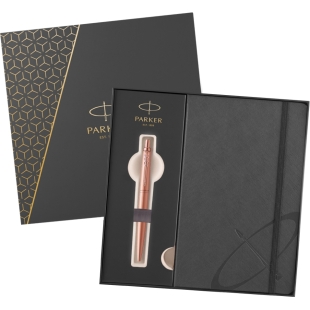 Jotter XL Monochrome PGT Darčekový set guľôčkové pero a zápisník ružové zlato PARKER - 2