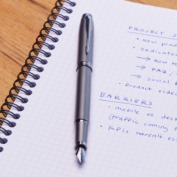 IM Monochrome Fountain Pen titanum PARKER - 4