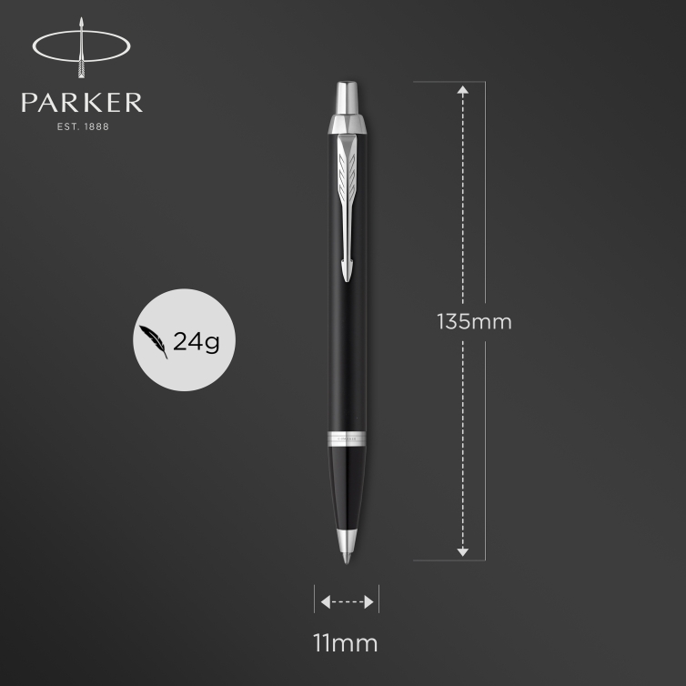 IM Essential CT Ballpoint pen matte black PARKER - 5