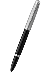 Découvrez l'élégance intemporelle du stylo-plume Parker 51 CT en noir classique, un hommage au modèle iconique de 1941. Fabriqué en résine fine et orné d'éléments en métal précieux, ce stylo offre une écriture fluide grâce à sa plume en acier inoxydable et son système d'alimentation en encre à double canal. Sa forme épurée, ses composants assemblés à la main et sa compatibilité avec les cartouches d'encre et les convertisseurs en font l'alliance parfaite entre inspiration du passé et innovation du futur.