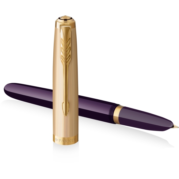 Parker 51 Deluxe GT 18kt Plniace pero Plum PARKER - 3