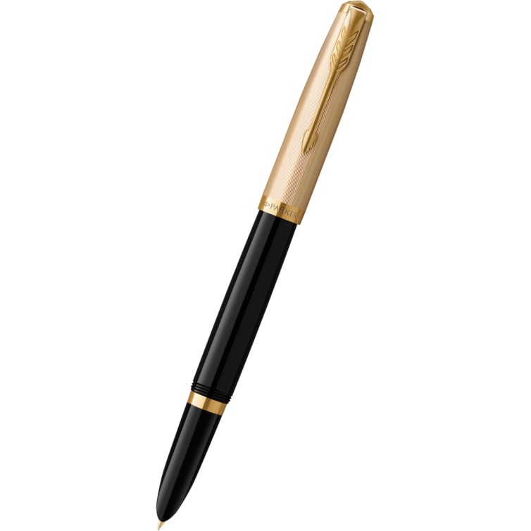 Parker 51 Deluxe GT 18kt Plniace pero čierne PARKER - 1