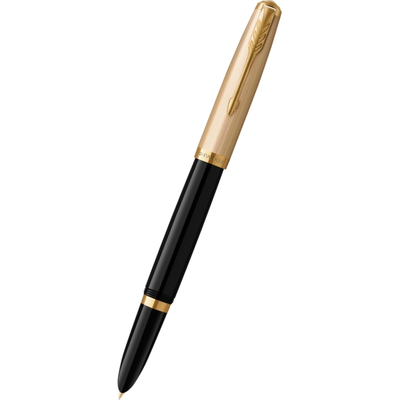 Parker 51 Deluxe GT 18kt Füllfederhalter schwarz PARKER - 1