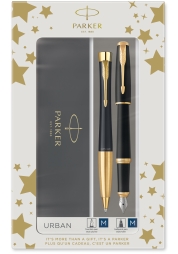 Découvrez l'alliance parfaite du style et de la performance avec Urban GT Noir Mat. Fabriqué en France, ce coffret se distingue par son corps en laiton laqué mat et ses accessoires plaqués or, un accessoire de mode raffiné pour toutes les occasions. Avec son design unique et son écriture exceptionnelle, c'est bien plus qu'un simple stylo : c'est l'expression même de votre assurance.