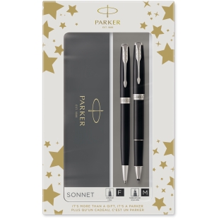 Gift set Sonnet CT Roller and Ballpoint Black PARKER - 3