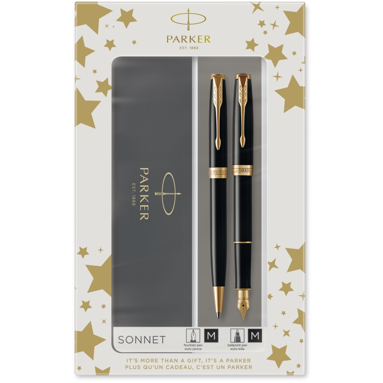 Darčekový set Sonnet GT Plniace a Guľôčkové pero čierne PARKER - 3