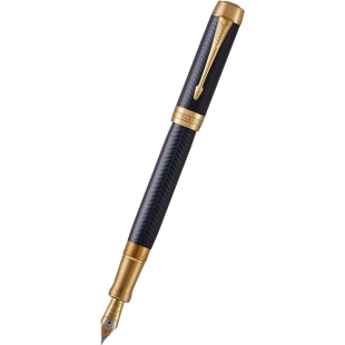 Duofold Prestige Blue Chevron Centennial Fountain Pen PARKER - 1