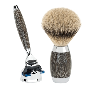 Edition No. 3 Set Bog Oak & Sterling Silver Fusion MÜHLE - 1