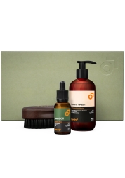 Si conceda l'ultima esperienza di cura della barba con il Set Barba Bergamia Wood. Infuso con una miscela rinfrescante di pino, cedro e bergamotto, include un olio per barba naturale, uno shampoo e una spazzola in legno di pero, tutti progettati per promuovere la crescita, la lucentezza e la maneggevolezza della barba. Presentato in una sofisticata scatola di carta giapponese riciclabile, è il regalo perfetto per un uomo esigente e attento all'ambiente.