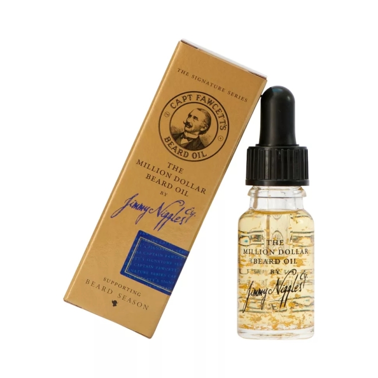 Million Dollar olej na fúzy so zlatými vločkami 10 ml CAPTAIN FAWCETT - 2