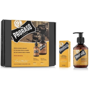 Wood and Spice darčeková sada olej a mydlo na fúzy PRORASO - 1