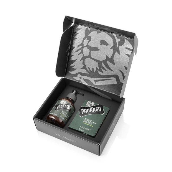 copy of Barberism Gift Set Pre-Shave Oil and Classic Alum Bar PRORASO - 3
