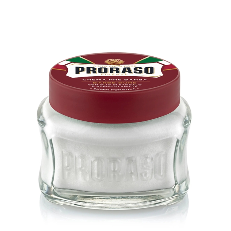 Red Santalové drevo klasická darčeková sada na holenie PRORASO - 4
