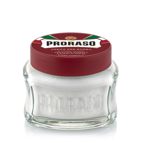 Red Santalové drevo klasická darčeková sada na holenie PRORASO - 4