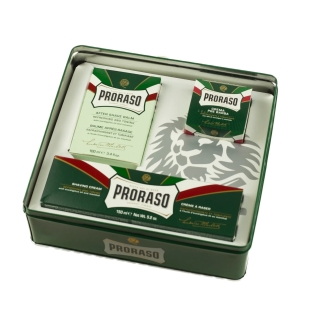 Green Eucalyptus klasická darčeková sada na holenie PRORASO - 2