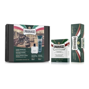 Green Eucalyptus Darčeková sada osviežujúci krém a balzam po holení PRORASO - 1
