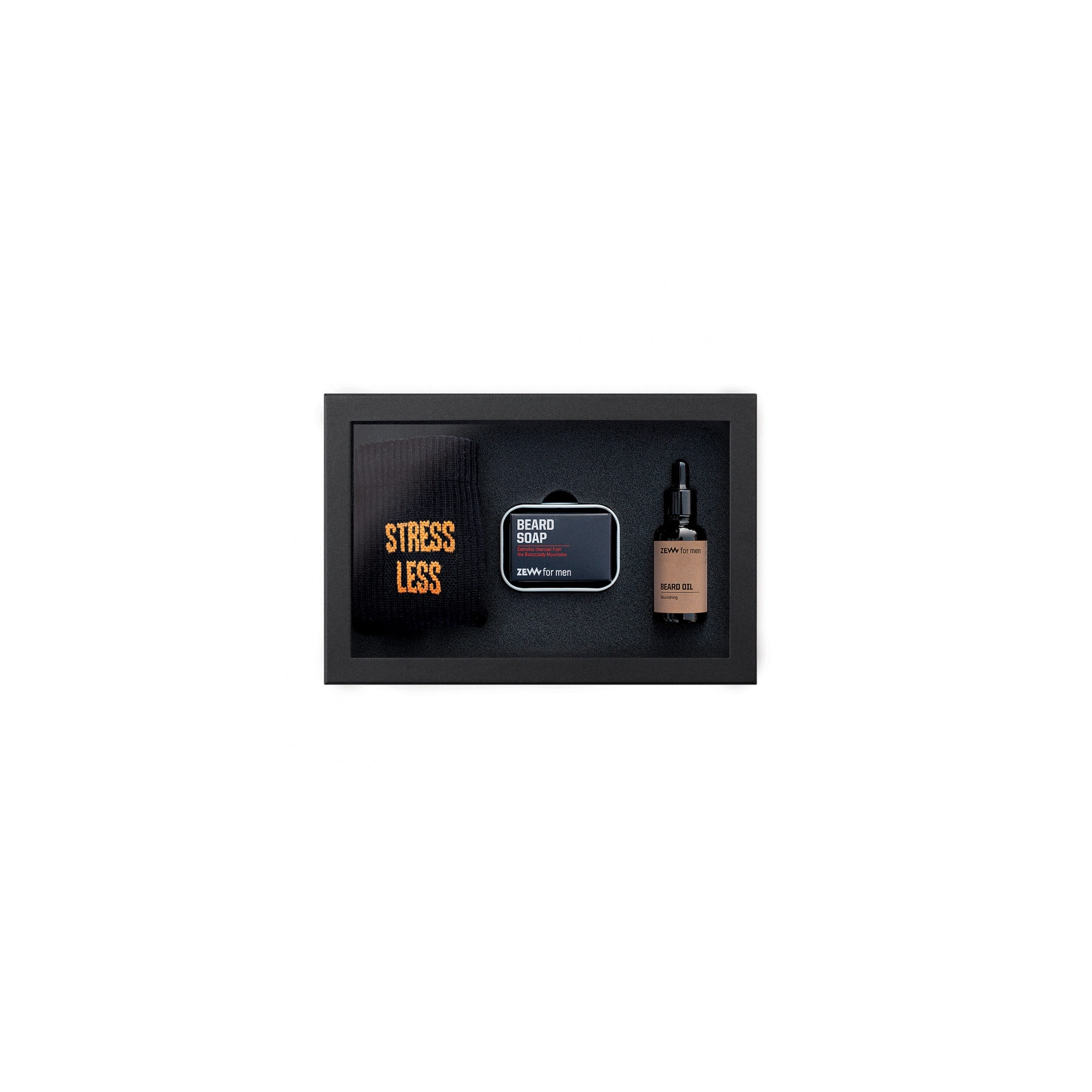 Zew For Men - Beard Oil And Soap Gift Set And Socks
