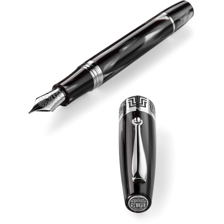 Czarno-białe pióro wieczne Extra 1930 Montegrappa - 3