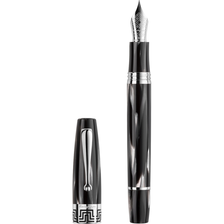 Czarno-białe pióro wieczne Extra 1930 Montegrappa - 1