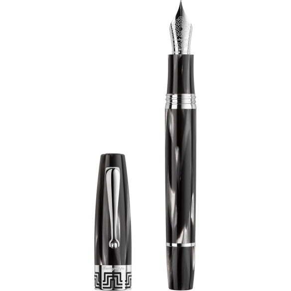 Czarno-białe pióro wieczne Extra 1930 Montegrappa - 1