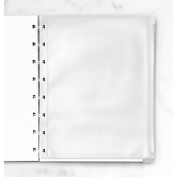 Transparentná obálka so zipsom pre A5 notebook FILOFAX - 2